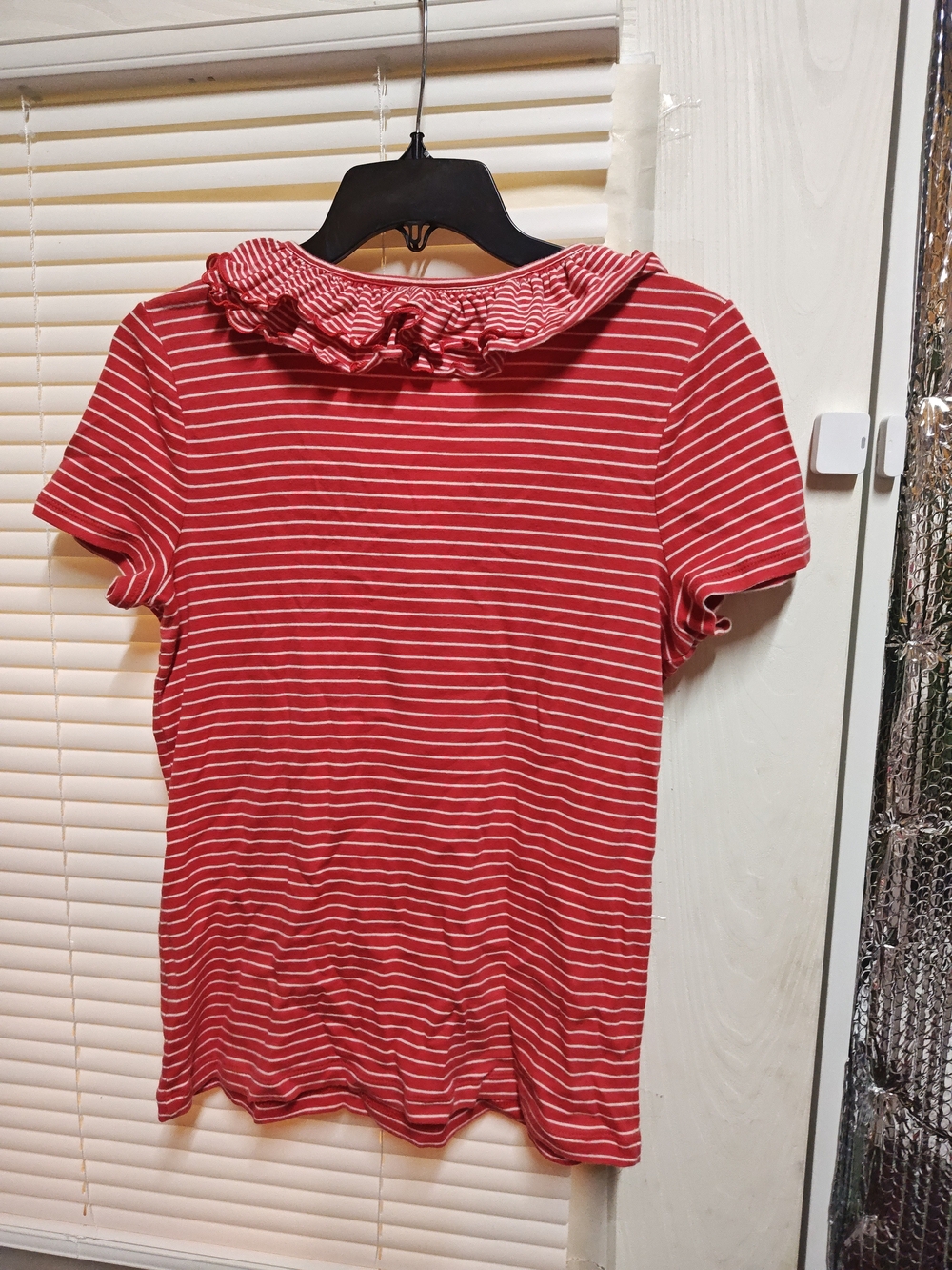 Lauren Ralph Lauren Red & White Striped Tee - Picture 3 of 4